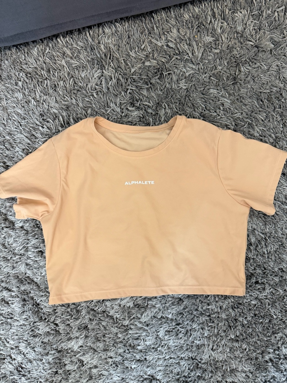 Alphalete Peach Cropped Tee